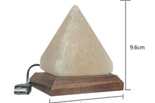 Load image into Gallery viewer, White Pyramid salt lamp usb