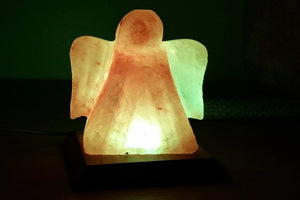 White angel salt lamp