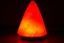 Load image into Gallery viewer, Cone shaped salt lamp
