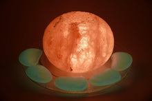 Load image into Gallery viewer, Sphere salt lamp
