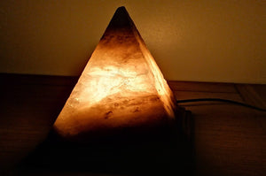 Grey Pyramid Lamp