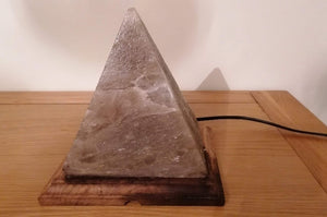 Grey Pyramid Lamp
