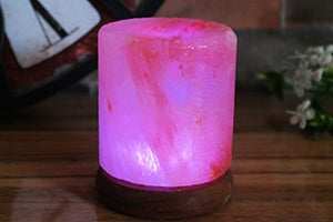 Cylinder Himalayan salt lamp