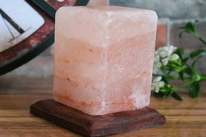 Himalayan salt lamp cube