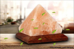 Pyramid salt lamp